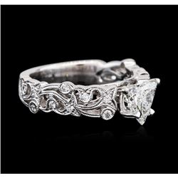 18KT White Gold 1.12ctw Diamond Ring