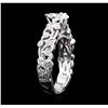 Image 3 : 18KT White Gold 1.12ctw Diamond Ring