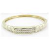 Image 1 : 2.10ctw Diamond Bangle Bracelet - 14KT Yellow Gold