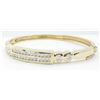 Image 3 : 2.10ctw Diamond Bangle Bracelet - 14KT Yellow Gold