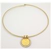 Image 7 : 1.52ctw Diamond Pendant With Chain - 14KT Yellow Gold