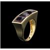 Image 3 : 14KT Yellow Gold 9.00ctw Red Garnet Ring