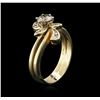 Image 3 : 0.56ctw Diamond Ring - 14KT Yellow Gold