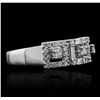 Image 1 : 18KT White Gold 0.46ctw Diamond Ring