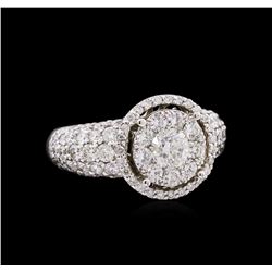 2.61ctw Diamond Ring - 14KT White Gold