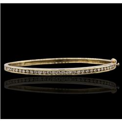 14KT Yellow Gold 1.18ctw Diamond Bangle