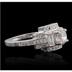 14KT White Gold 1.69ctw Diamond  Ring