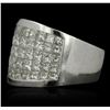 Image 1 : 18KT White Gold 3.50ctw Diamond Ring