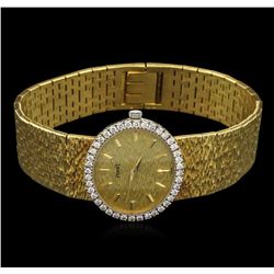 Piaget 18KT Yellow Gold 1.00ctw Diamond Ladies Vintage Wristwatch