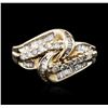 Image 2 : 10KT Yellow Gold 0.50ctw Diamond Ring