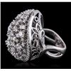 Image 2 : 14KT White Gold 2.74ctw Diamond Ring