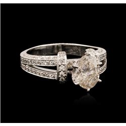 14KT White Gold 1.64ctw Diamond Ring