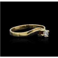 14KT Yellow Gold 0.25ct Diamond Solitaire Ring