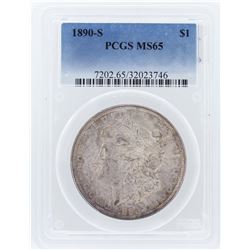 1890-S PCGS MS65 Morgan Silver Dollar