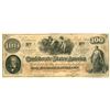 Image 1 : 1862 $100 Confederate States of America Bank Note