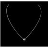 Image 2 : 14KT White Gold 0.37ct Diamond Necklace