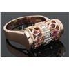 Image 1 : 0.33ctw Diamond and Ruby Ring - 14KT Rose Gold