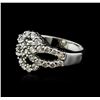 Image 1 : 18KT White Gold 1.11ctw Diamond Ring