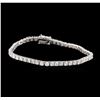 Image 1 : 14KT White Gold 4.55ctw Diamond Tennis Bracelet