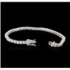 Image 3 : 14KT White Gold 4.55ctw Diamond Tennis Bracelet