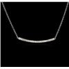 Image 1 : 14KT White Gold 0.84ctw Diamond Necklace