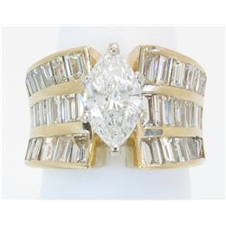 4.00ctw Diamond Ring - 14KT Yellow Gold