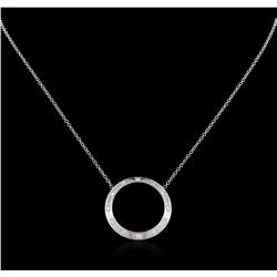 0.50ctw Diamond Necklace - 14KT White Gold