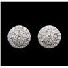 Image 1 : 1.00ctw Diamond Stud Earrings - 14KT White Gold