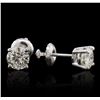 Image 2 : 14KT White Gold 1.22ctw Diamond Solitaire Earrings