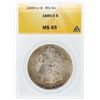 Image 1 : 1885-O ANACS MS65 Morgan Silver Dollar