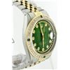 Image 2 : Rolex Two-Tone Diamond and Emerald DateJust Men's Watch