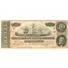 Image 1 : 1864 $20 Confederate States of America Bank Note