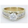 Image 1 : EGL Certified 1.40ctw Diamond Ring - 14K Yellow Gold