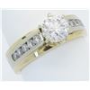 Image 7 : EGL Certified 1.40ctw Diamond Ring - 14K Yellow Gold