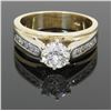 Image 8 : EGL Certified 1.40ctw Diamond Ring - 14K Yellow Gold