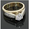 Image 9 : EGL Certified 1.40ctw Diamond Ring - 14K Yellow Gold