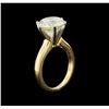 Image 3 : 6.27ct Light Yellow Diamond Solitaire Ring - 18KT Yellow Gold