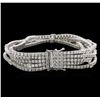 Image 2 : 15.57ctw Diamond Bracelet - 18KT White Gold
