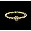 Image 2 : 14KT Yellow Gold 0.09ct Diamond Ring