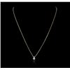 Image 2 : 14KT Yellow Gold 0.33ct Diamond Pendant With Chain