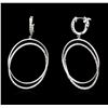 Image 2 : 14KT White Gold 1.52ctw Diamond Earrings