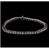 Image 1 : 2.95ctw Diamond Bracelet - 14KT White Gold