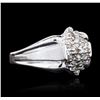 Image 1 : 10KT White Gold 0.25ctw Diamond Ring