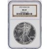 Image 1 : 1992 NGC MS69 American Silver Eagle Dollar
