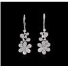 Image 1 : 2.71ctw Diamond Earrings - 18KT White Gold