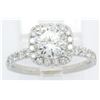 Image 4 : 1.55ctw Diamond Ring - 14KT  White Gold