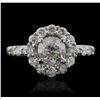 Image 2 : 14KT White Gold 1.83ctw Diamond Ring