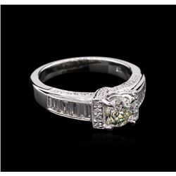 1.51ctw Diamond Ring - 18KT White Gold