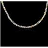 Image 1 : 14KT White Gold 52.12ctw Rough Diamond Necklace