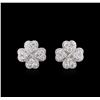 Image 1 : 2.13ctw Diamond Earrings - 18KT White Gold